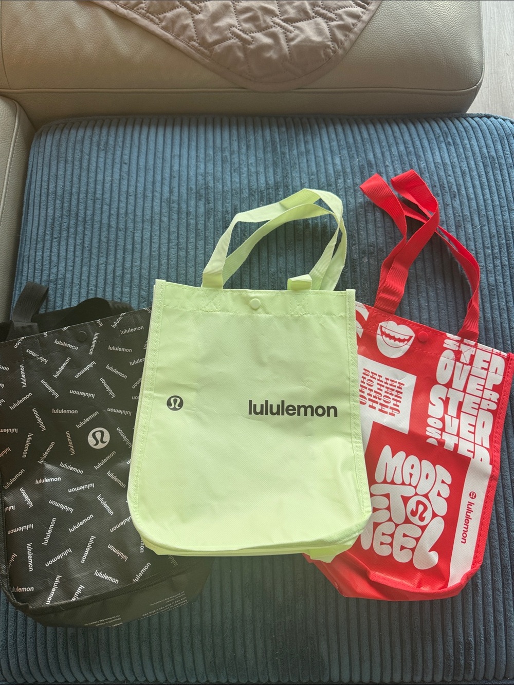 3 Lululemon Small Shopping Tote Bags